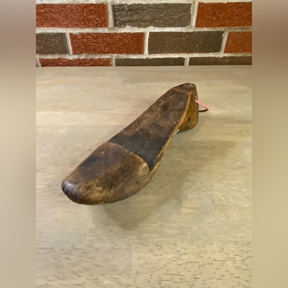 Primitive Antique Hand Carved Colonial Wooden Shoe Form‎ Mold Cobbler 1800's